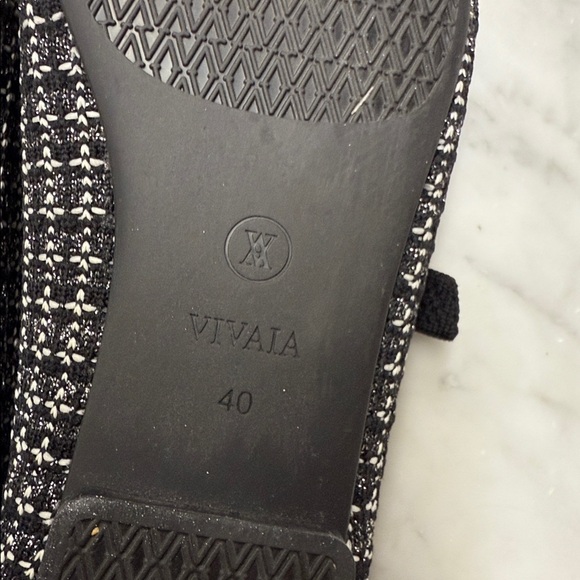 VIVAIA Square Toe Margot Mary Jane in Black and White Size 40/US9 - Picture 9 of 10